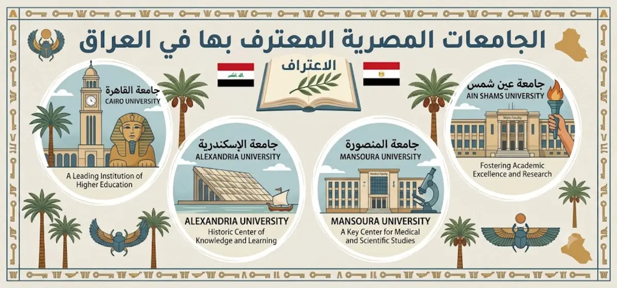 الجامعات المصرية المعتمدة في العراق 2026